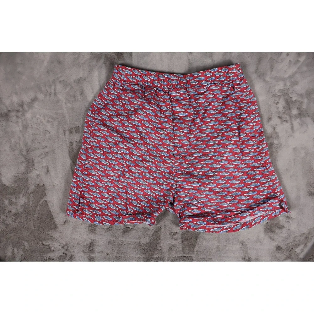 Vineyard Vines Boys Red Boat Print Cotton Boxer Briefs Size S 8-10